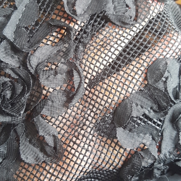 Worthington Petite Floral Mesh Style Skirt Pockets - Picture 11 of 12